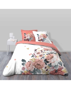 Parure de couette + 2 taies  200 x 200 cm imprimé 42 fils Roseane