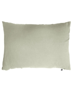 Taie d'oreiller en double gaze de coton – 50 x 70 cm – Vert d'eau