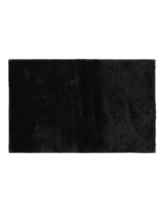 Tapis rectangle 60 x 90 cm imitation fourrure feline Noir