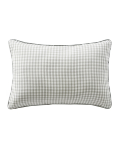 coussin déhoussable avec passepoil 40 x 60 cm gaze de coton tissée teinte vickie eucalyptus