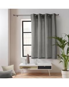 Rideau petite hauteur 135 x 180 cm coton/polyester recyclé Twily Gris