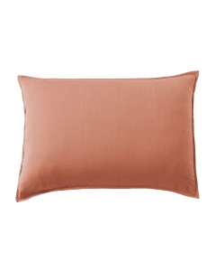 Taie d'Oreiller 50 x 70 cm en Lyocell Uni Lysandre Terracotta