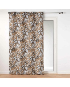 Rideau tamisant 140 x 280 cm polyester imprimé Cabana Camel