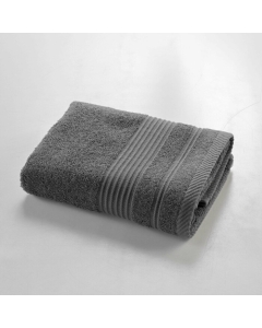 Serviette de toilette 50 x 90 cm eponge unie tendresse Anthracite