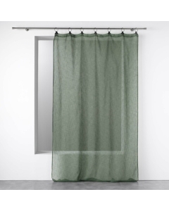 Voilage a anneaux 140 x 240 cm voile tissé Linka Kaki