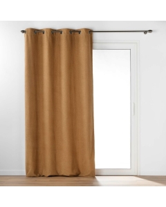 Rideau a oeillets 140 x 240 cm bouclette unie Wooly Camel