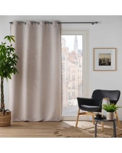 Rideau jacquard 140 x 240 cm Occultant Duskyne Beige