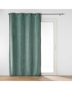 Rideau tamisant 135 x 260 cm velours uni Novana Sauge