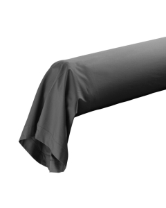 Taie de traversin 85 x 185 cm percale uni 78 fils percaline  +p. bourdon Acier