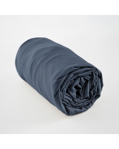 Drap housse 140 x 190 cm satin de bambou Salomé Bleu nuit