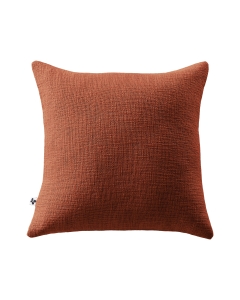 Coussin Déhoussable 45 x 45 cm 100% coton Sixtine Terracotta