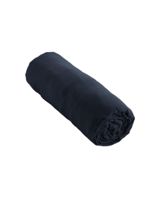 Drap Housse Double Gaze de Coton Marine – 200 x 200 cm – Bonnet 30 cm
