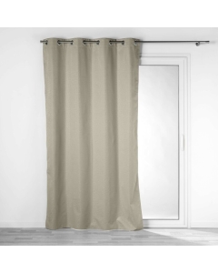 Rideau isolant phonique thermique occultant 140 x 260 cm Darko Noisette