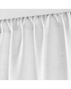 Panneau passe tringle 90 x 200 cm effet lin tisse haltona Blanc
