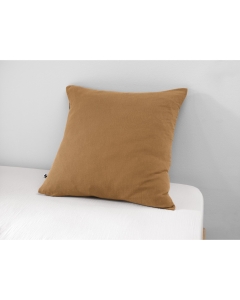 Taie d'oreiller en double gaze de coton – 60 x 60 cm – Gaïa Camel