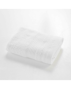 Serviette de toilette 50 x 90 cm eponge unie tendresse Blanc
