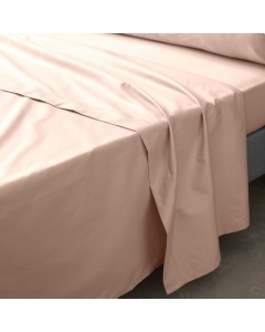 Drap plat 1 pers. 180 x 290 cm percale de coton 78 fils Nude