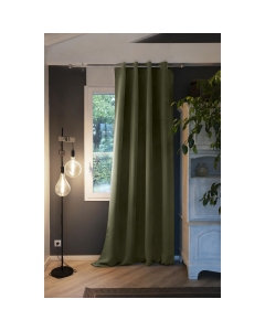 rideau occultant 140 x 280 cm grande hauteur Obscure Romarin