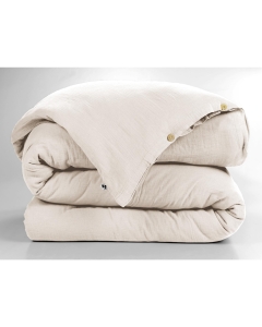 Housse de couette 260 x 240 cm double gaze de coton Gaïa Pampa