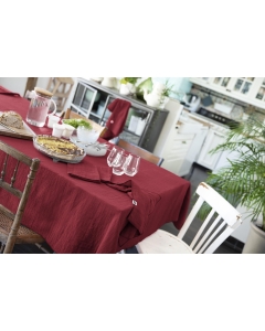 Nappe rectangle 150 x 250 cm Gaze de coton Bordeaux