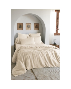 Housse de Couette 260 x 240 cm – Lyocell Uni Lysandre Pampa
