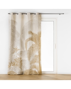 Rideau a oeillets 140 x 260 cm coton/polyester imprime baobab des. place Sans