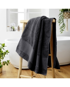 Drap de bain éponge 100% coton bio 600 grammes 90 x 150 cm Garance Orage