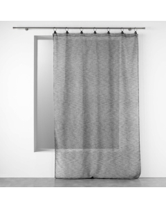 Voilage a anneaux 140 x 240 cm voile tissé Linka Anthracite