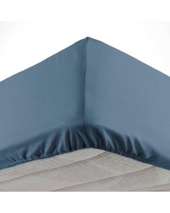 Drap housse 140 x 190 cm bonnet 30 cm Mmicrofibre Oscar Bleu Nuit