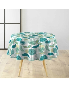 Nappe Ronde 160 cm PVC Textilia Plantania - Bleu