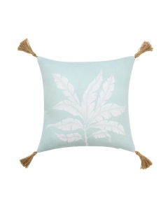 Coussin dehous. compr. pompons 40 x 40 cm coton/polyester imprime hera des place Sans