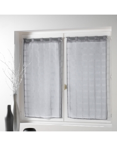 Paire droite passants 2 x 60 x 120 cm voile sable candide Gris
