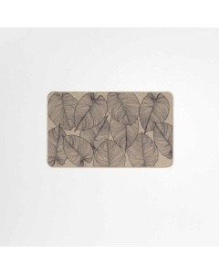 Tapis rectangle 45 x 75 cm tisse imprime jade Sans