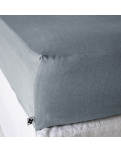 Drap Housse 180 x 200 cm en Lyocell Uni Lysandre Stone