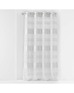 Panneau a oeillets 140 x 280 cm voile jacquard pasadena Sans