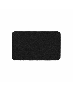 Tapis rectangle 45 x 75 cm anti-poussiere grattoir odin Noir