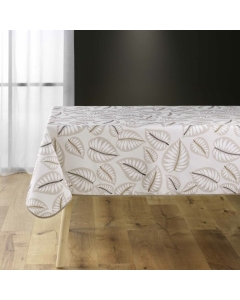 Nappe rectangle 150 x 240 cm polyester imprime Alma Naturel