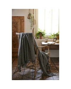 plaid à franges 180 x 220 cm rpet gaspard