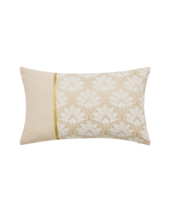 Coussin dehoussable compresse 30 x 50 cm coton/polyester imprime metal. majestia Sans
