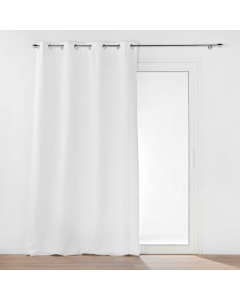 Rideau tamisant 135 x 260 cm isolant thermique Micropolar Blanc