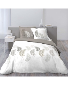 Housse de couette 240 x 220 cm en microfibre de flanelle Goyave
