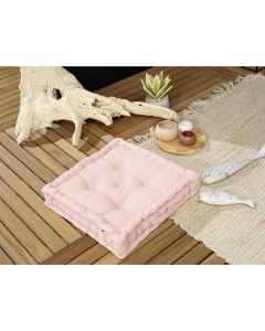 Coussin de sol 50 x 50 x 10 cm  Déperlant anti UV Kala Rose clair