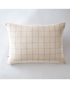 Taie d'oreiller gaze de coton 50 x 70 cm gaïa match pampa Naturel