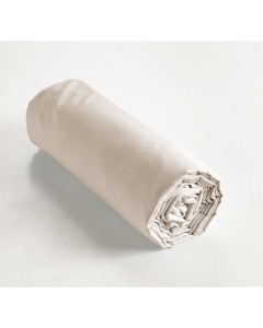 Drap housse 180 x 200 cm coton 57 fils ambre pampa Naturel