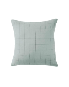 Taie d’Oreiller en Gaze de Coton Tissée – 60 x 60 cm – Gaia Match Eucalyptus
