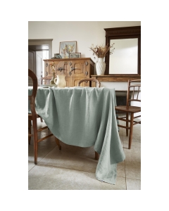 Nappe rectangle 170 x 250 cm lin lavé soline eucalyptus