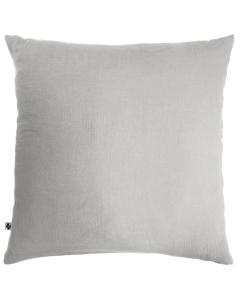 Taie d'oreiller en double gaze de coton – 60 x 60 cm – Coloris Perle