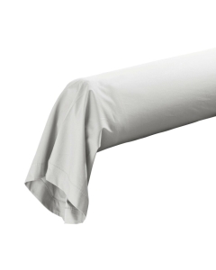 Taie de traversin 85 x 185 cm percale uni 78 fils percaline  +p. bourdon White