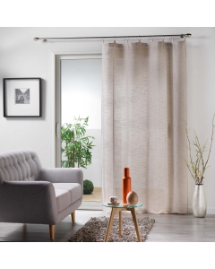 Panneau a anneaux 140 x 240 cm voile tisse milza Beige