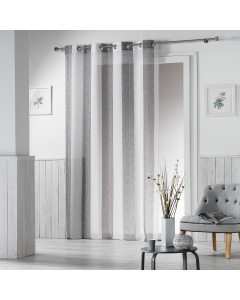 Panneau a oeillets 140 x 240 cm tisse naturel alia Gris